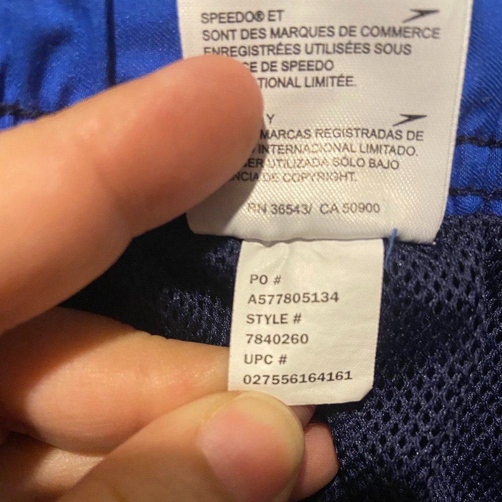 Speedo Men's Swim Trunk blue shorts size Medium - Picture 9 of 9